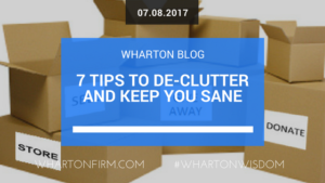 7 tips to de-clutter and keep you sane